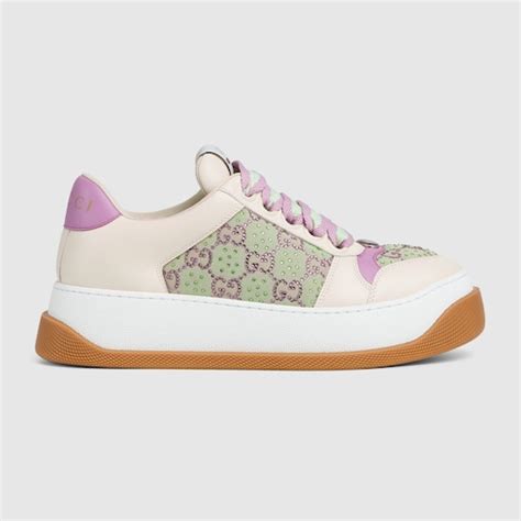 Sneaker Screener donna in pelle viola 